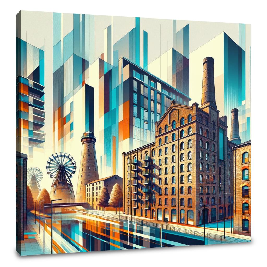 Manchester Ancoats Evolution Canvas