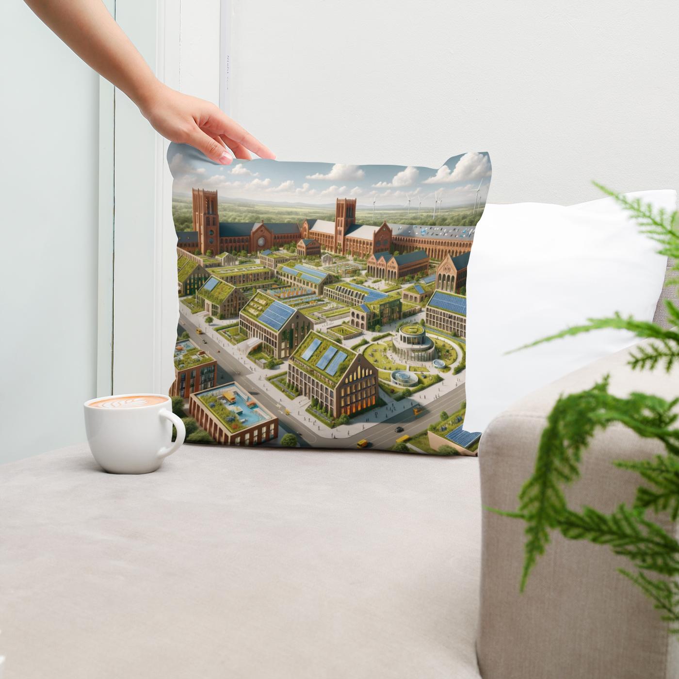 Architectural Tapestry Cotton Cushion