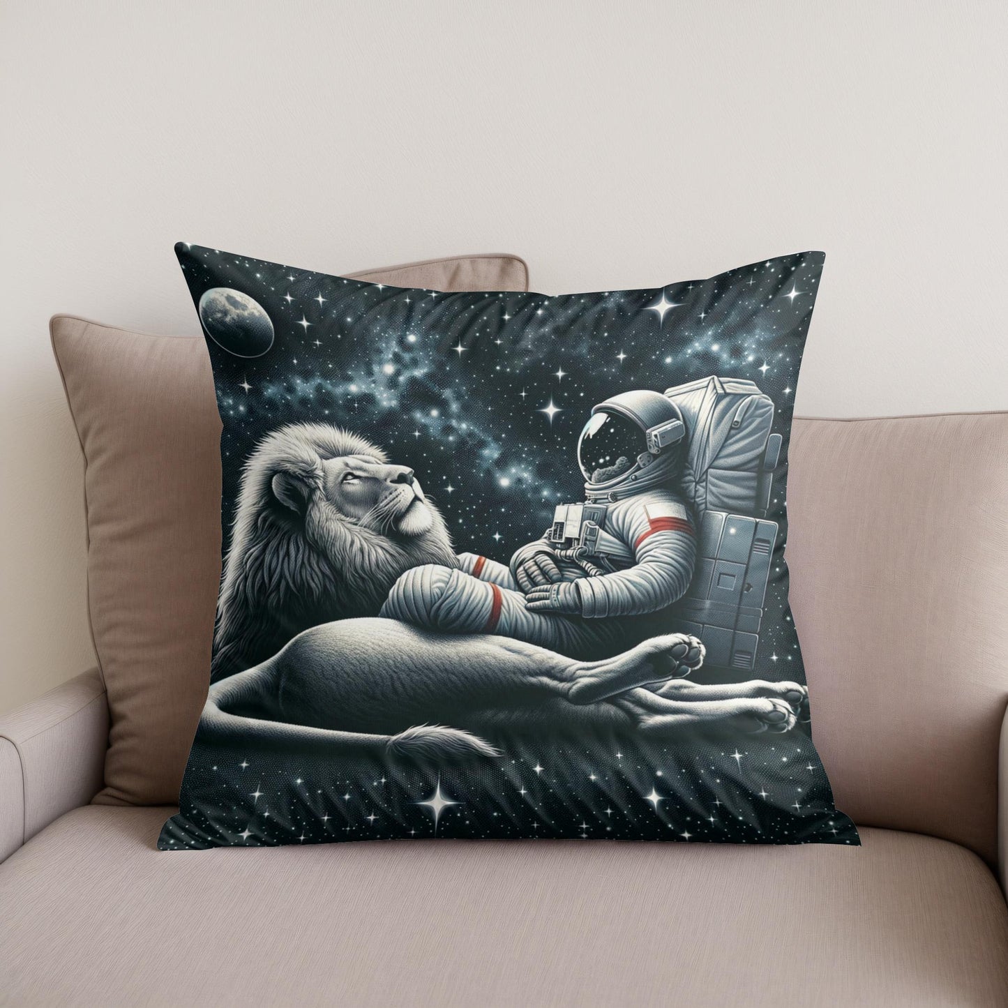 Stellar Safari Dreams Cotton Cushion