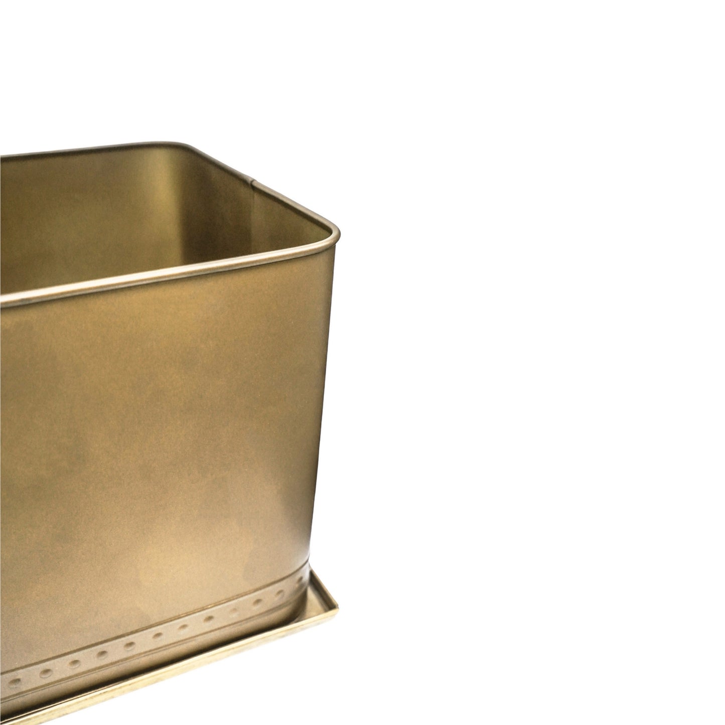 TheFoalyard Ivyline Kew Royal Botanic Gardens Aged Brass Regency Outdoor Trough Planter