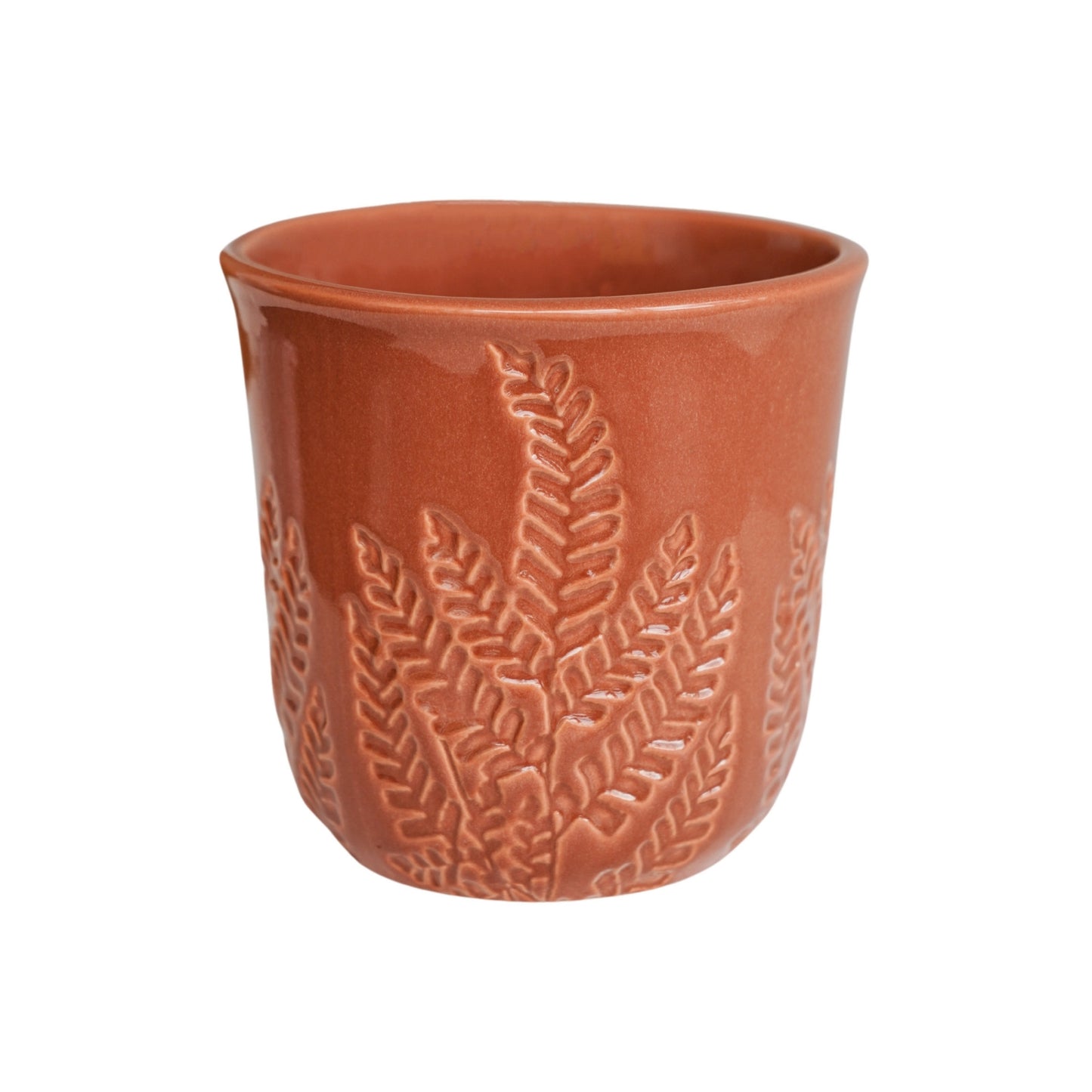 TheFoalyard Ivyline Kew Royal Botanic Gardens Embossed Fern Rust Planter