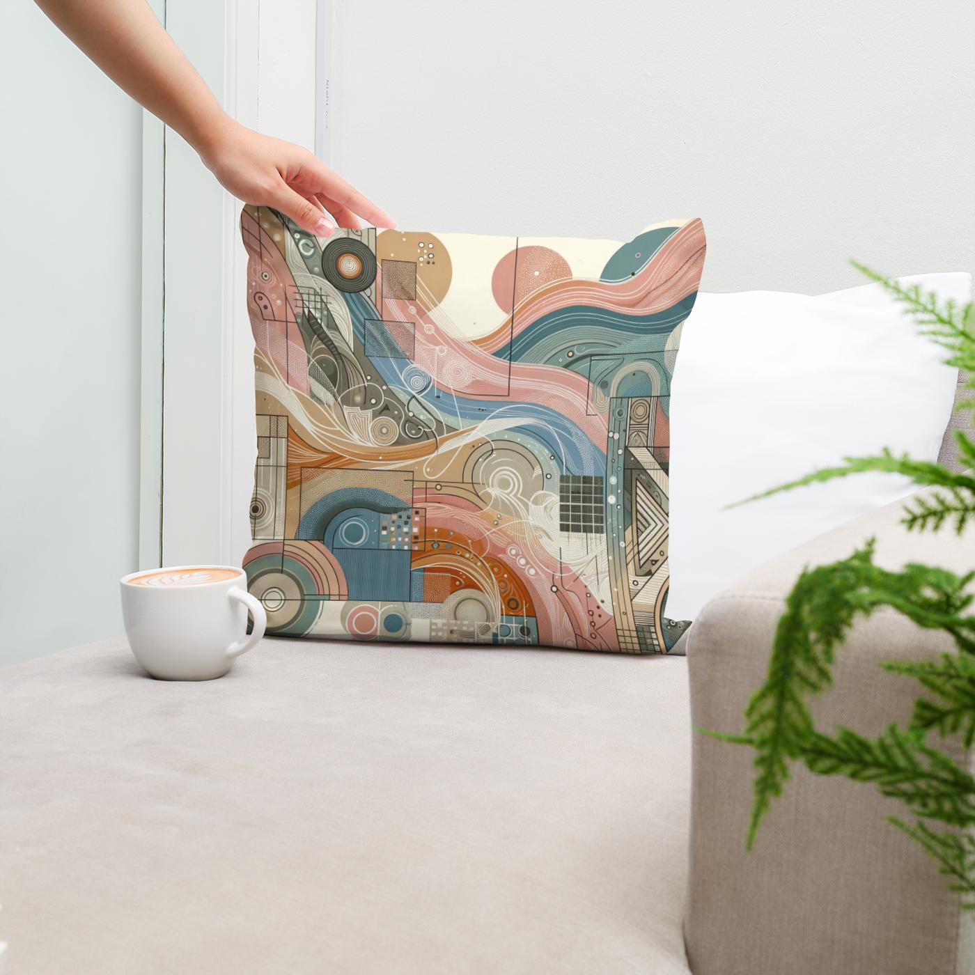 Diverse Essence Mosaic Cotton Cushion