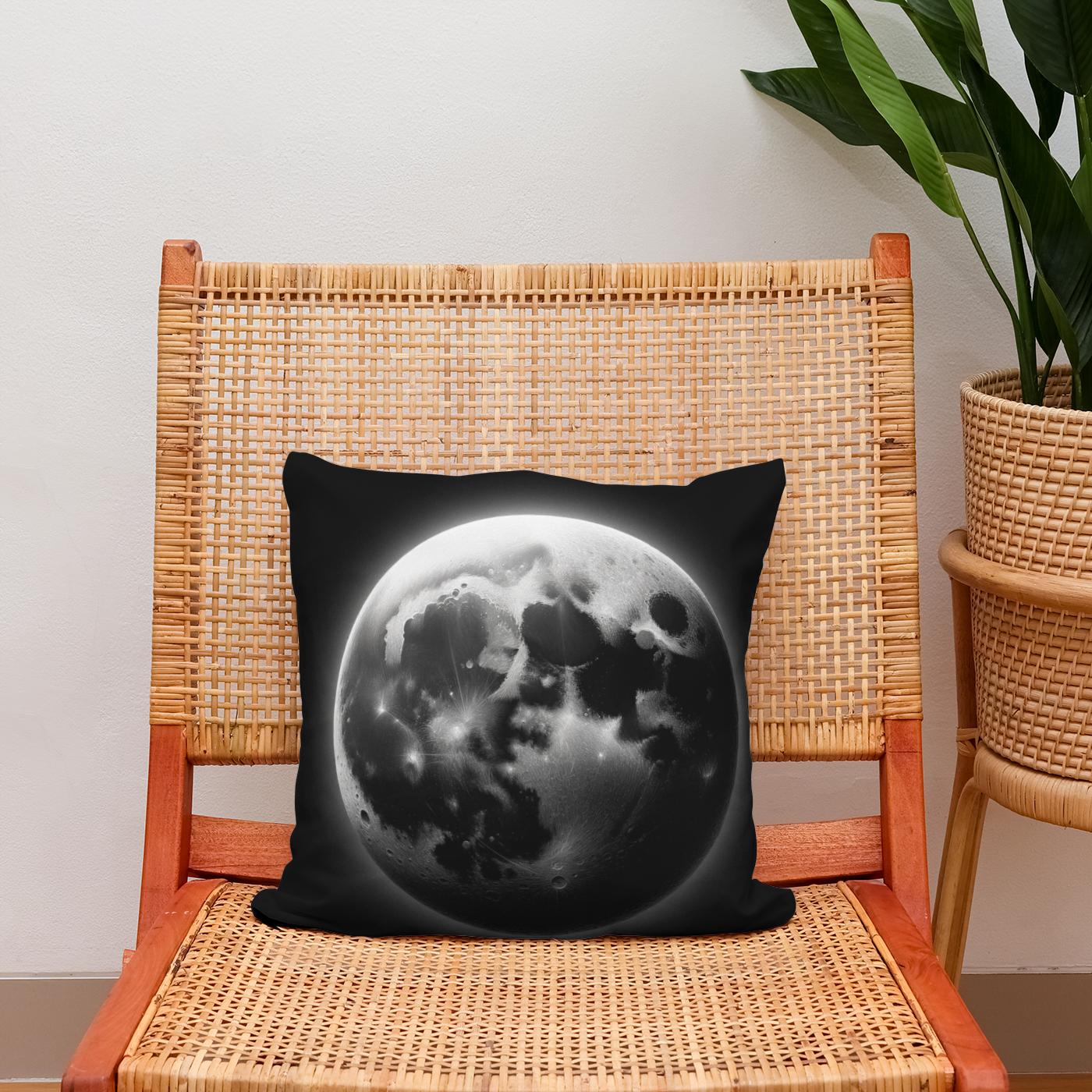 Craters of Lunar Secrets Cotton Cushion