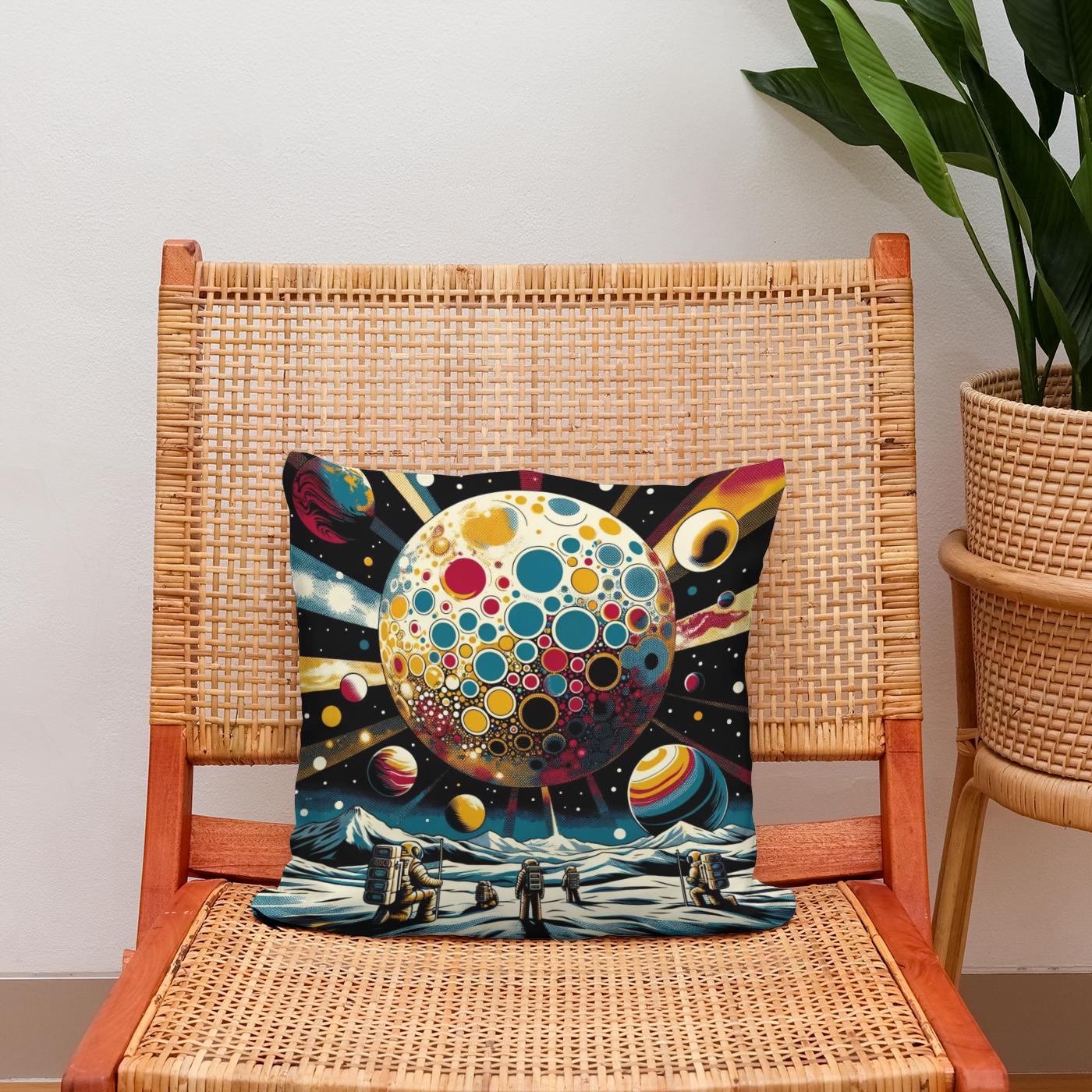 Cosmic Pop Exploration Cotton Cushion