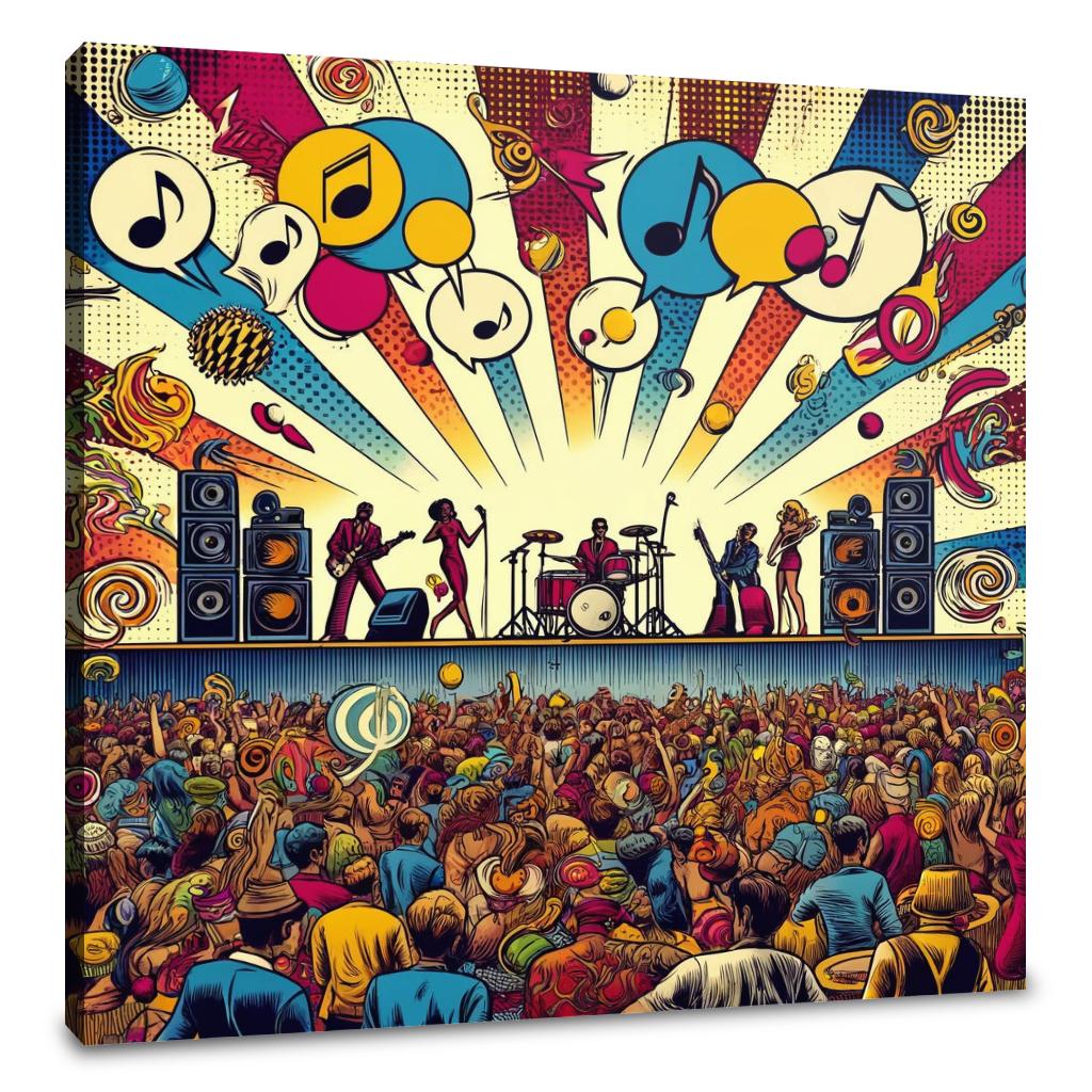 Pop Rhythms Festival Canvas