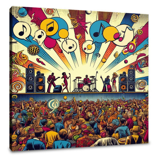 Pop Rhythms Festival Canvas