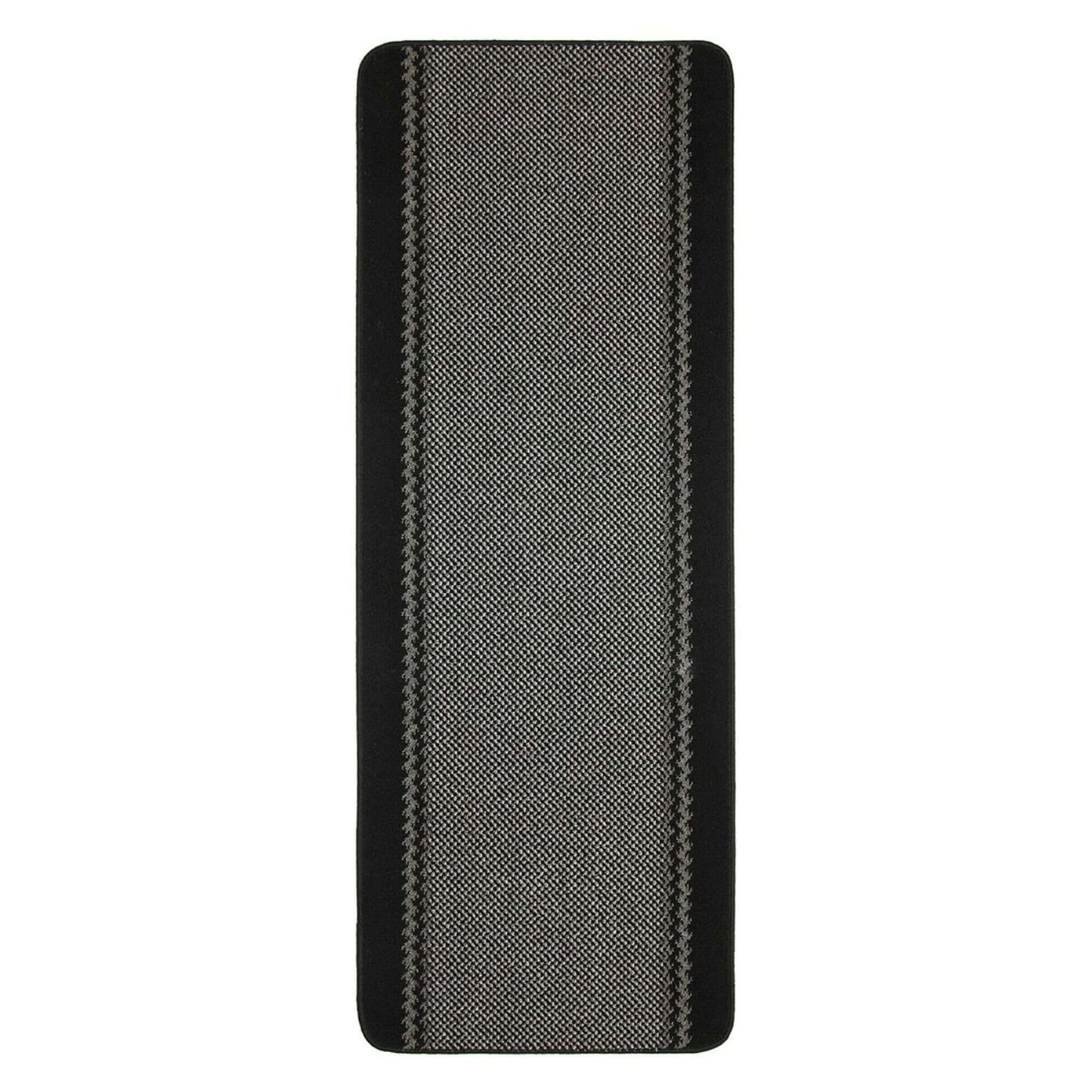 Washable Bordered Black Rug  | 116Bl