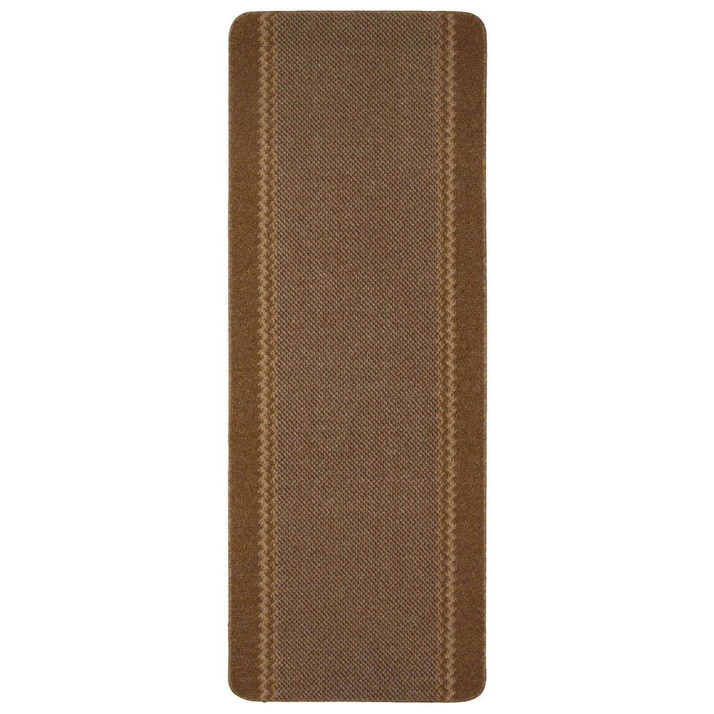 Washable Bordered Brown Rug | 116Br