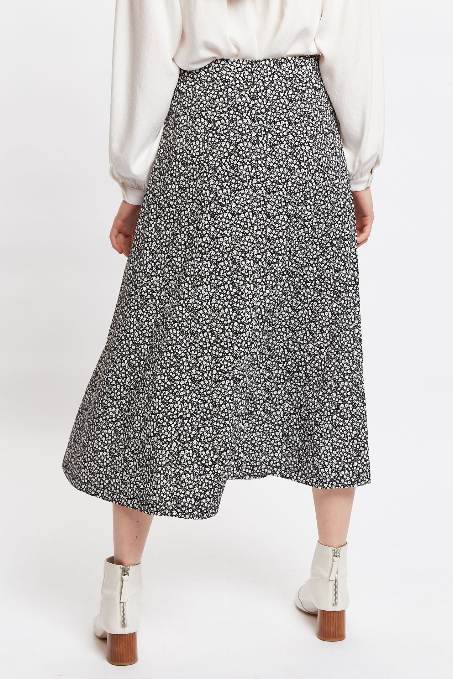 Louche Kiyo Candy Bud Print Midi Skirt