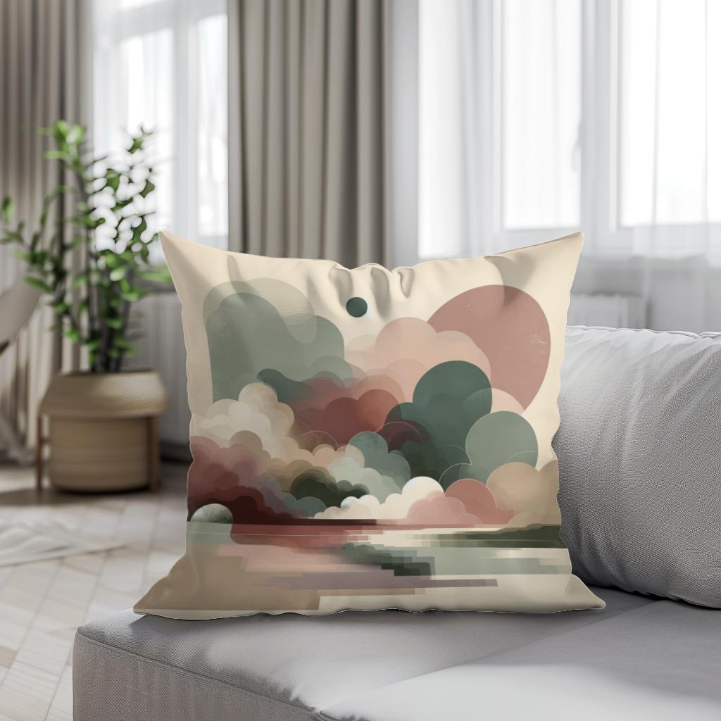 Serene Echoes Cotton Cushion