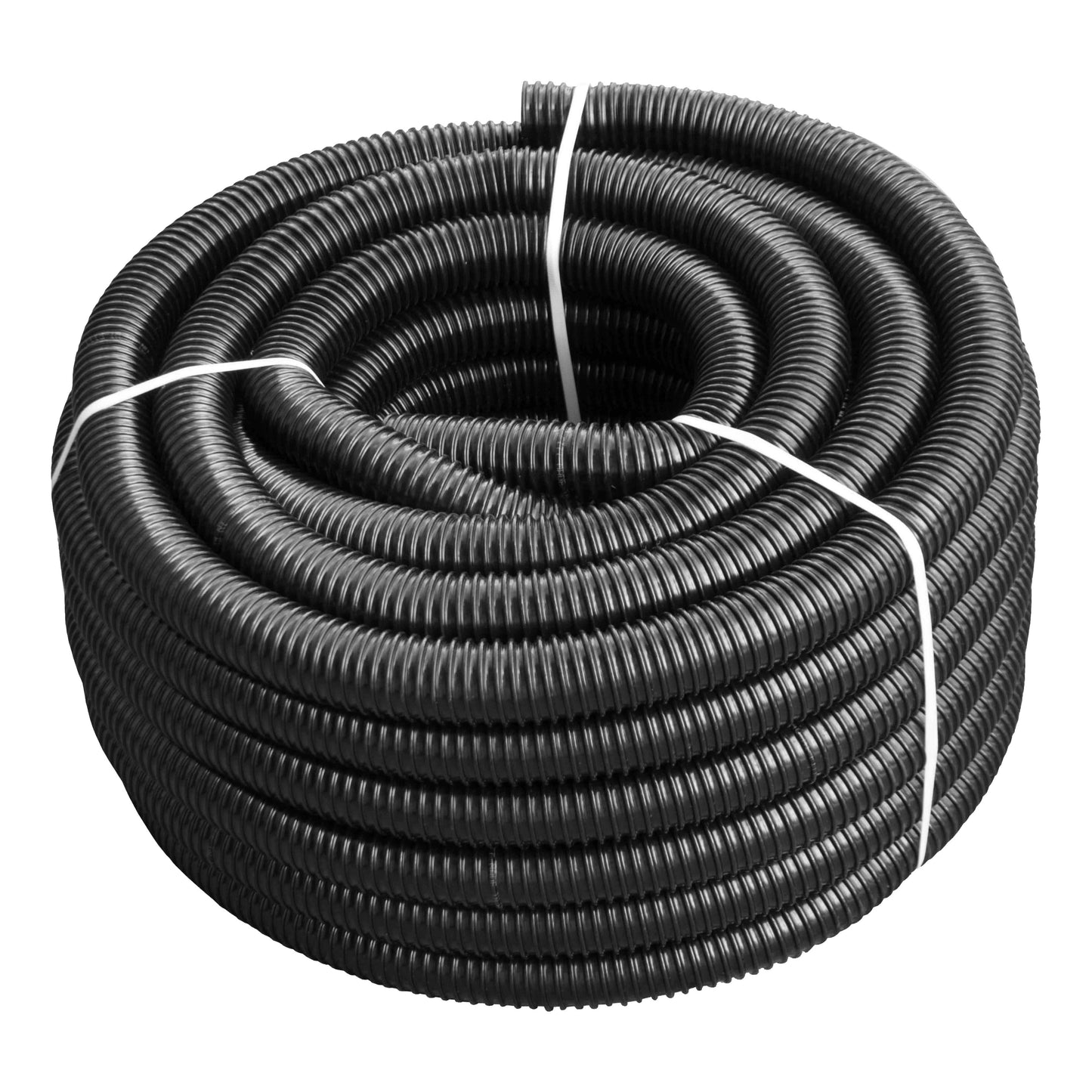Corrugated Pipe 2" (50mm) with 2 x Double Wire Clips Set
