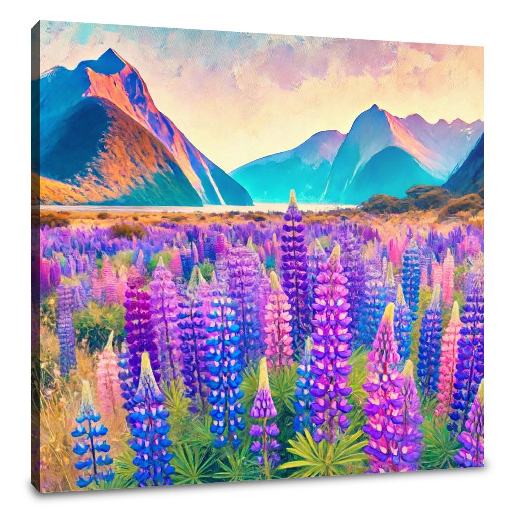 Lupin Fields Canvas