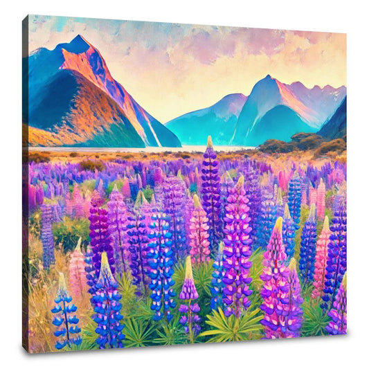 Lupin Fields Canvas