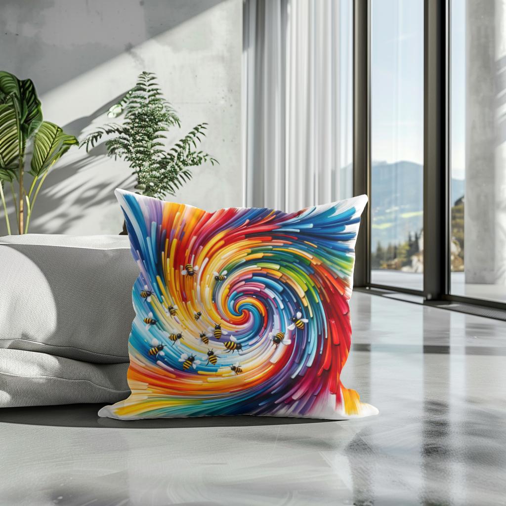 Bee Symphony Cotton Cushion