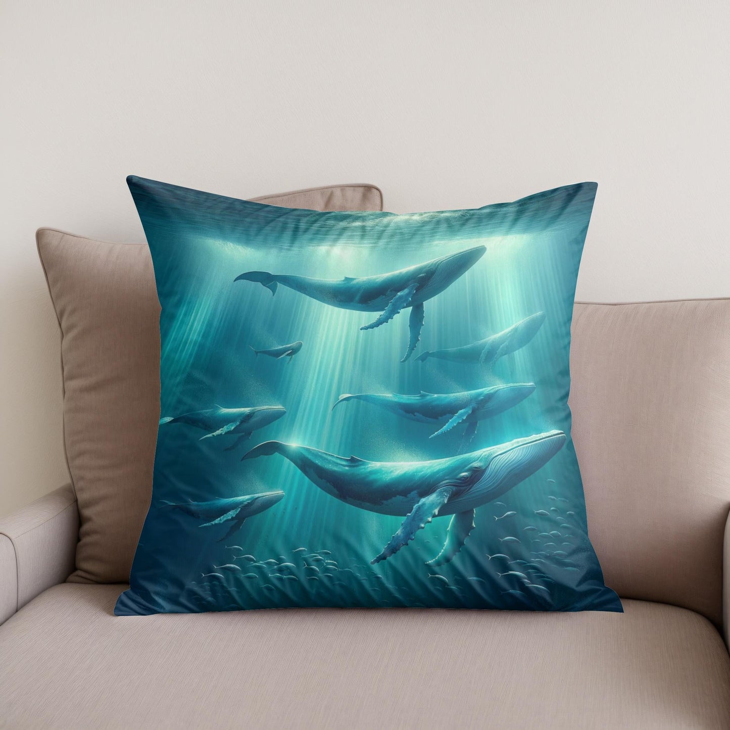 Ocean Ballet Cotton Cushion