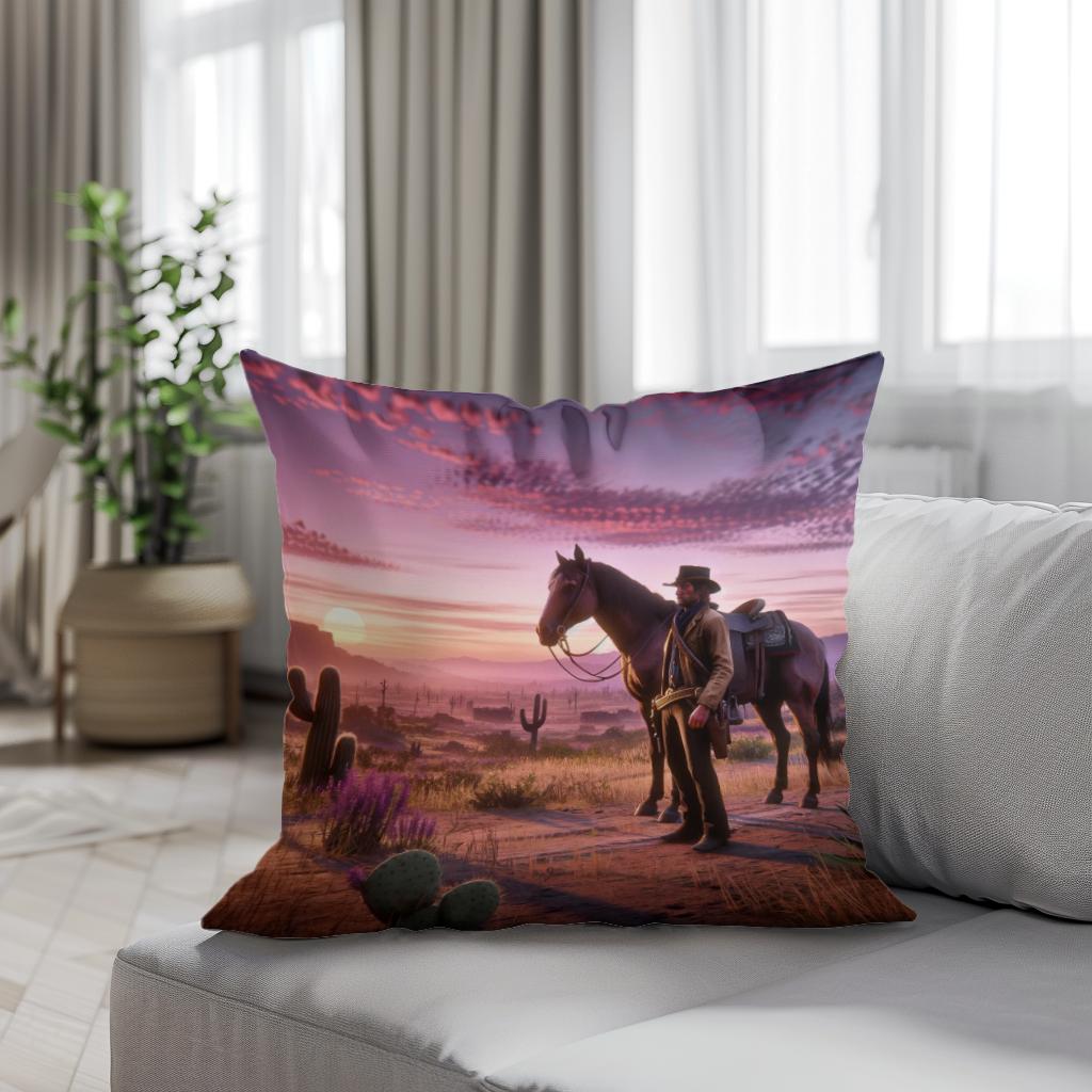 Serenity Strokes Cotton Cushion