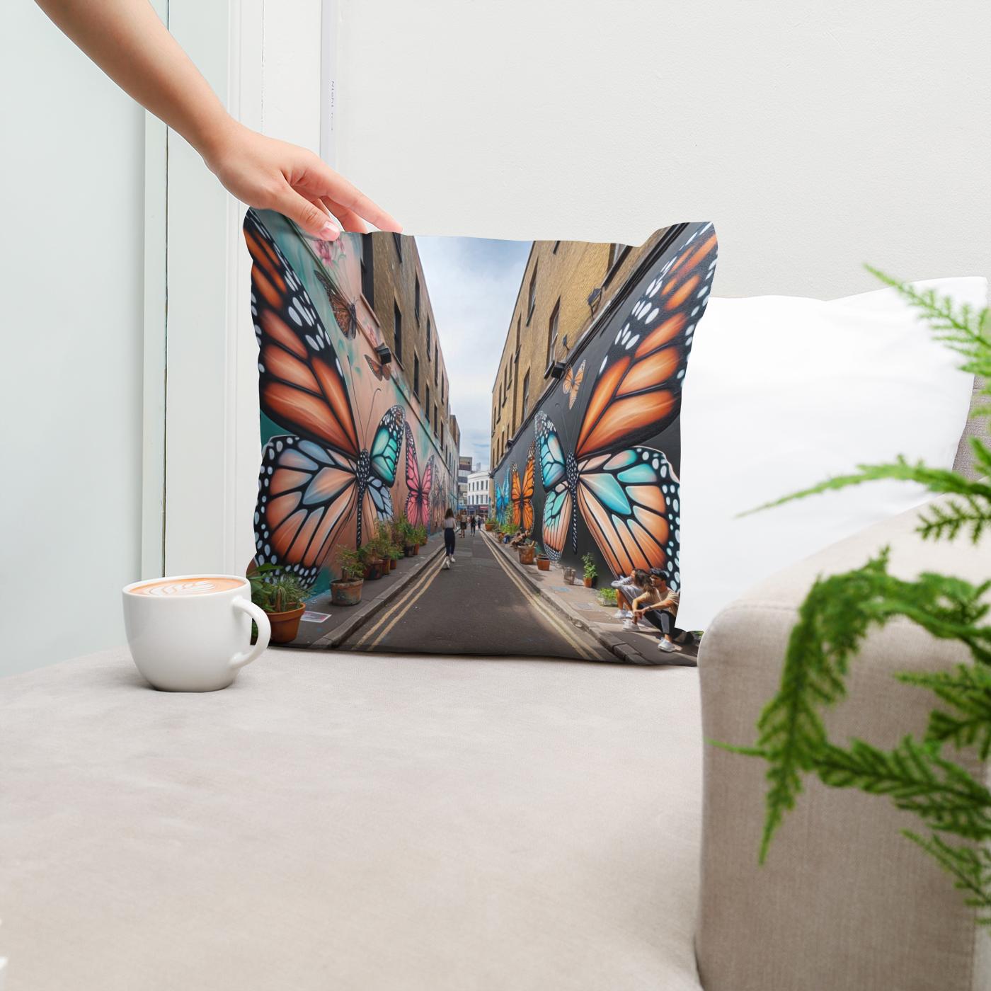 Butterfly Lane Cotton Cushion