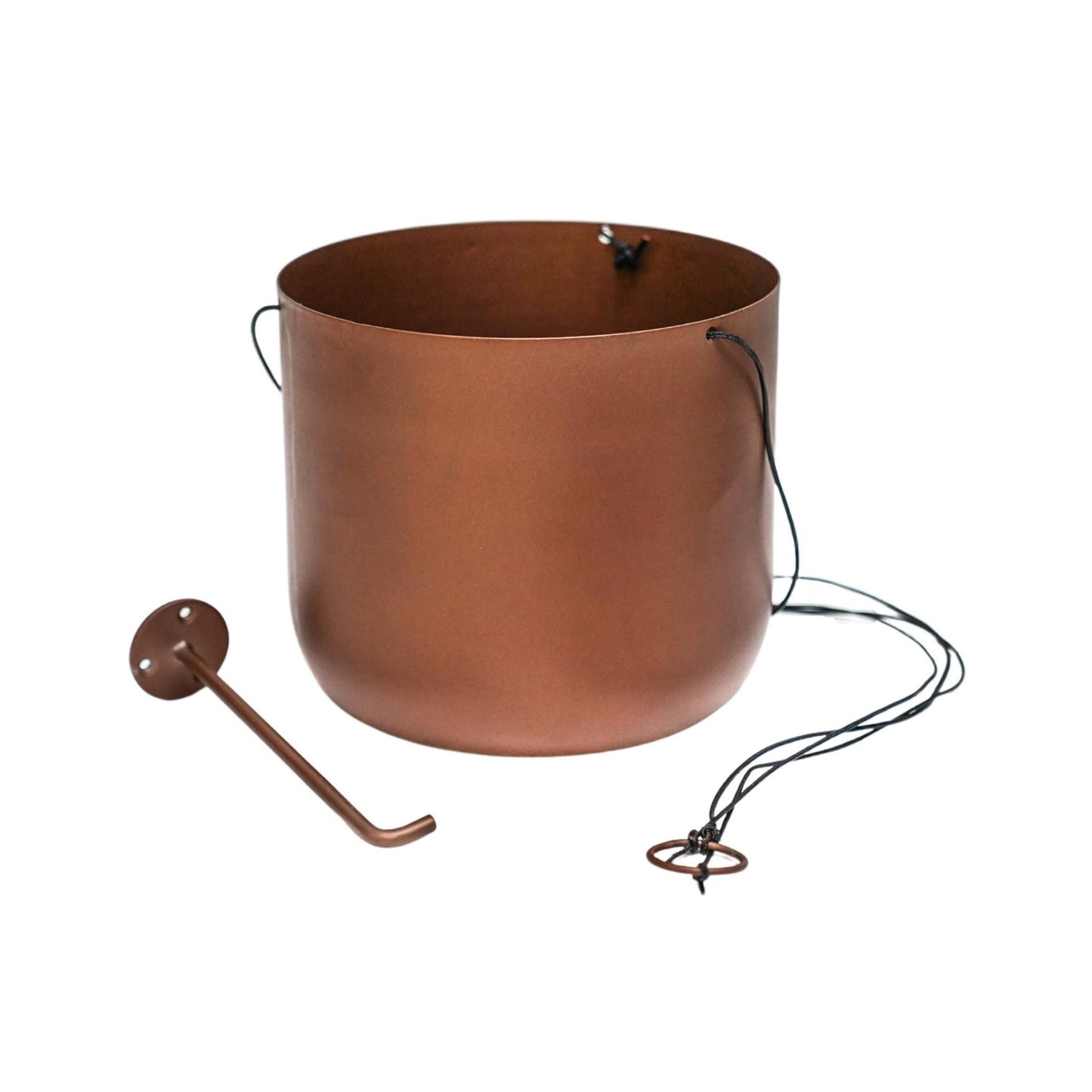 TheFoalyard Ivyline Kew Royal Botanic Gardens Matt Copper Hanging Planter with Hook