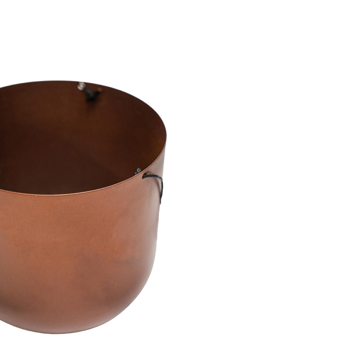 TheFoalyard Ivyline Kew Royal Botanic Gardens Matt Copper Hanging Planter with Hook