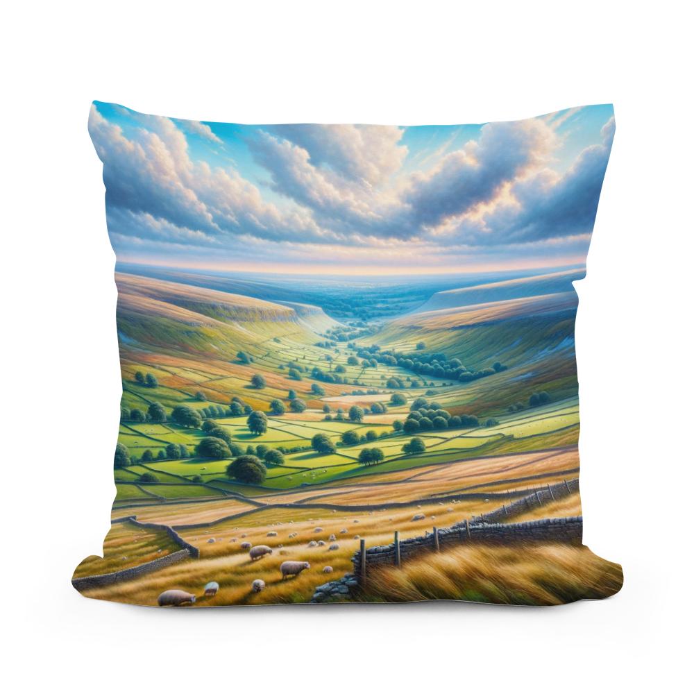 Yorkshire Dales Vista Cotton Cushion