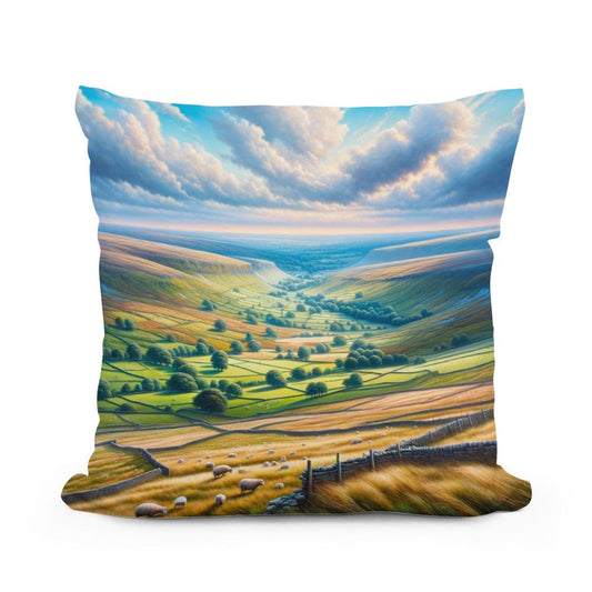 Yorkshire Dales Vista Cotton Cushion