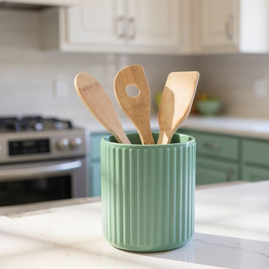 RibWeave Hygge Utensil Holder | Minimalist Kitchen Storage
