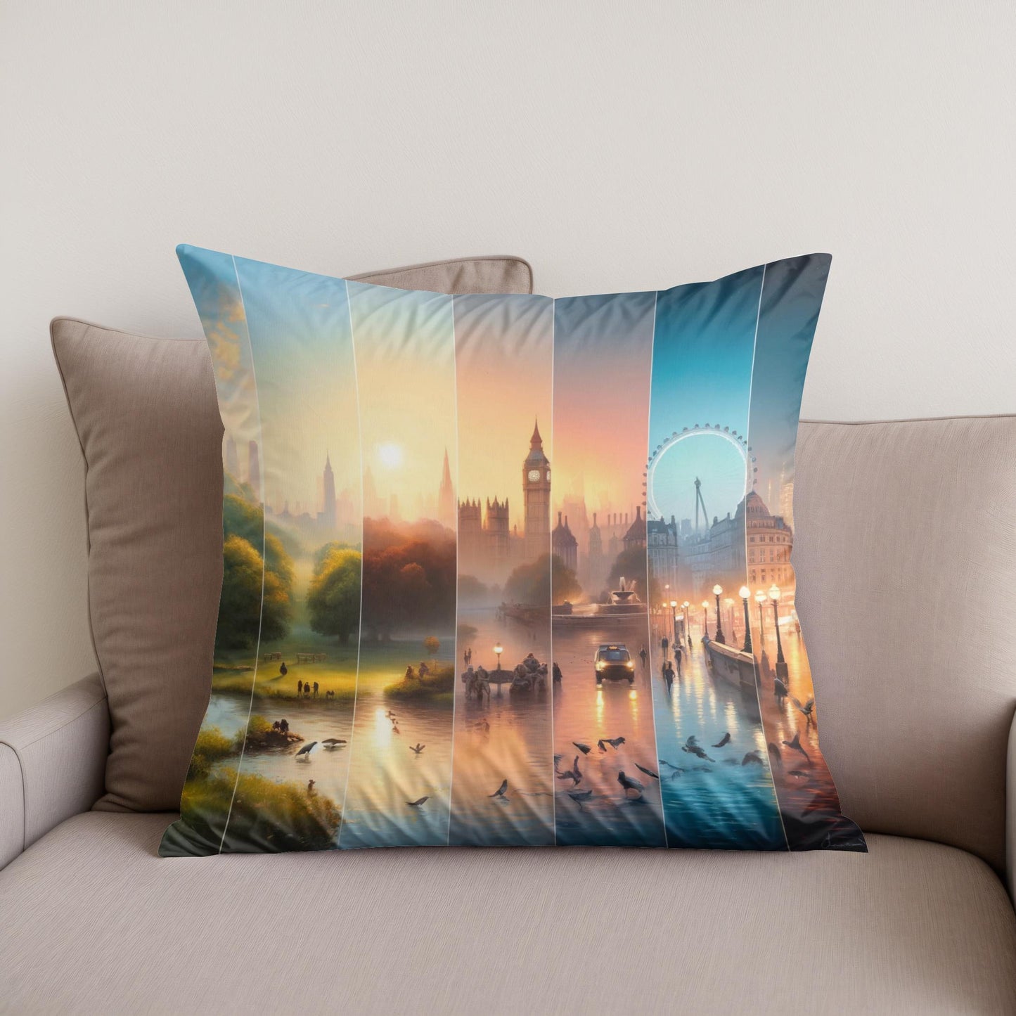 Destinations London Cotton Cushion