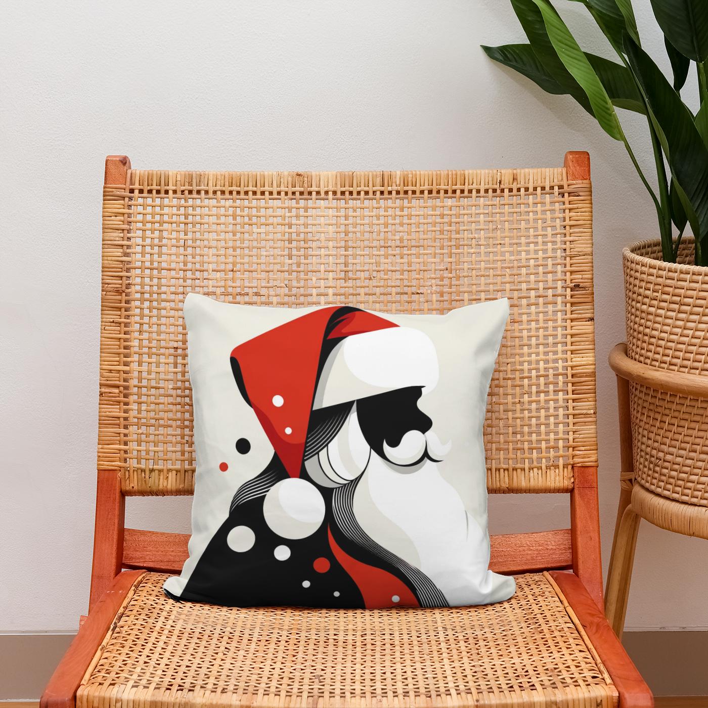 Simplified Santa Cotton Cushion