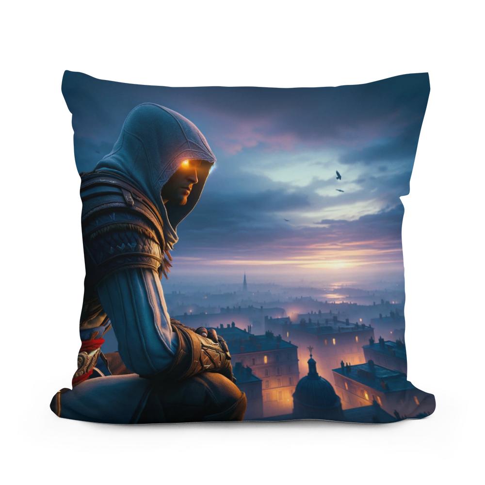 Twilight Vigil Cotton Cushion