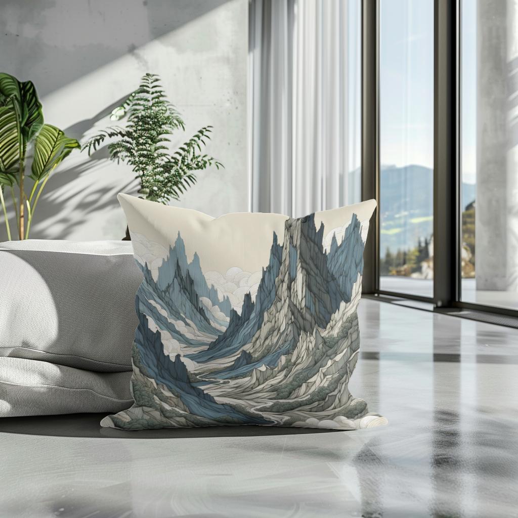 Majestic Peaks Enigma Cotton Cushion