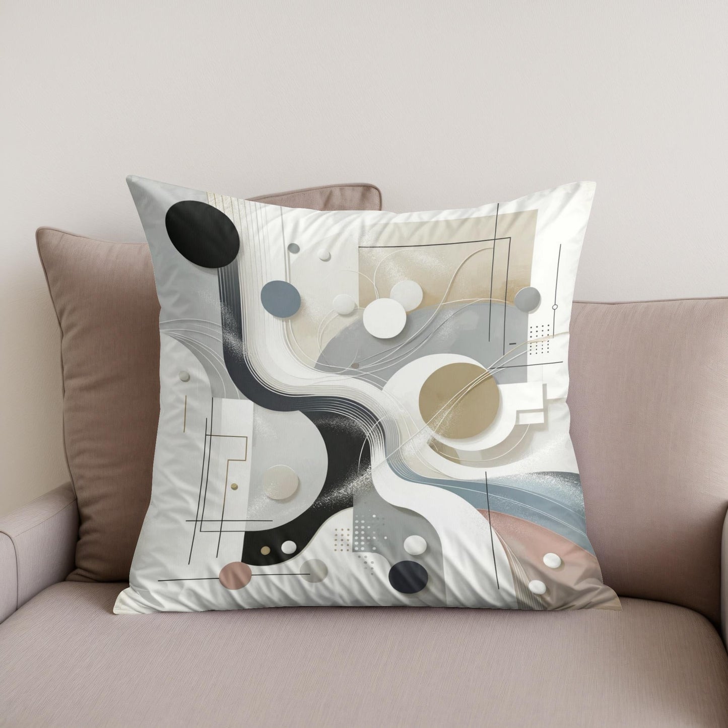 Silent Serenity Cotton Cushion