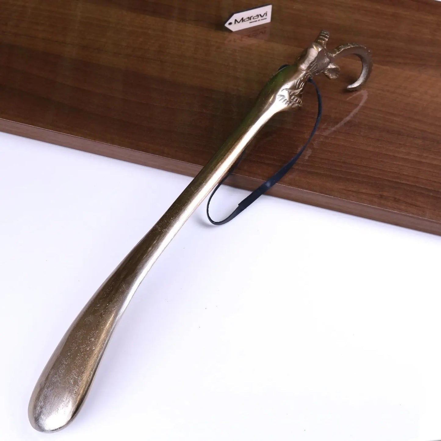 Kaisa Ram's Head Antique Style Shoe Horn Antique Gold