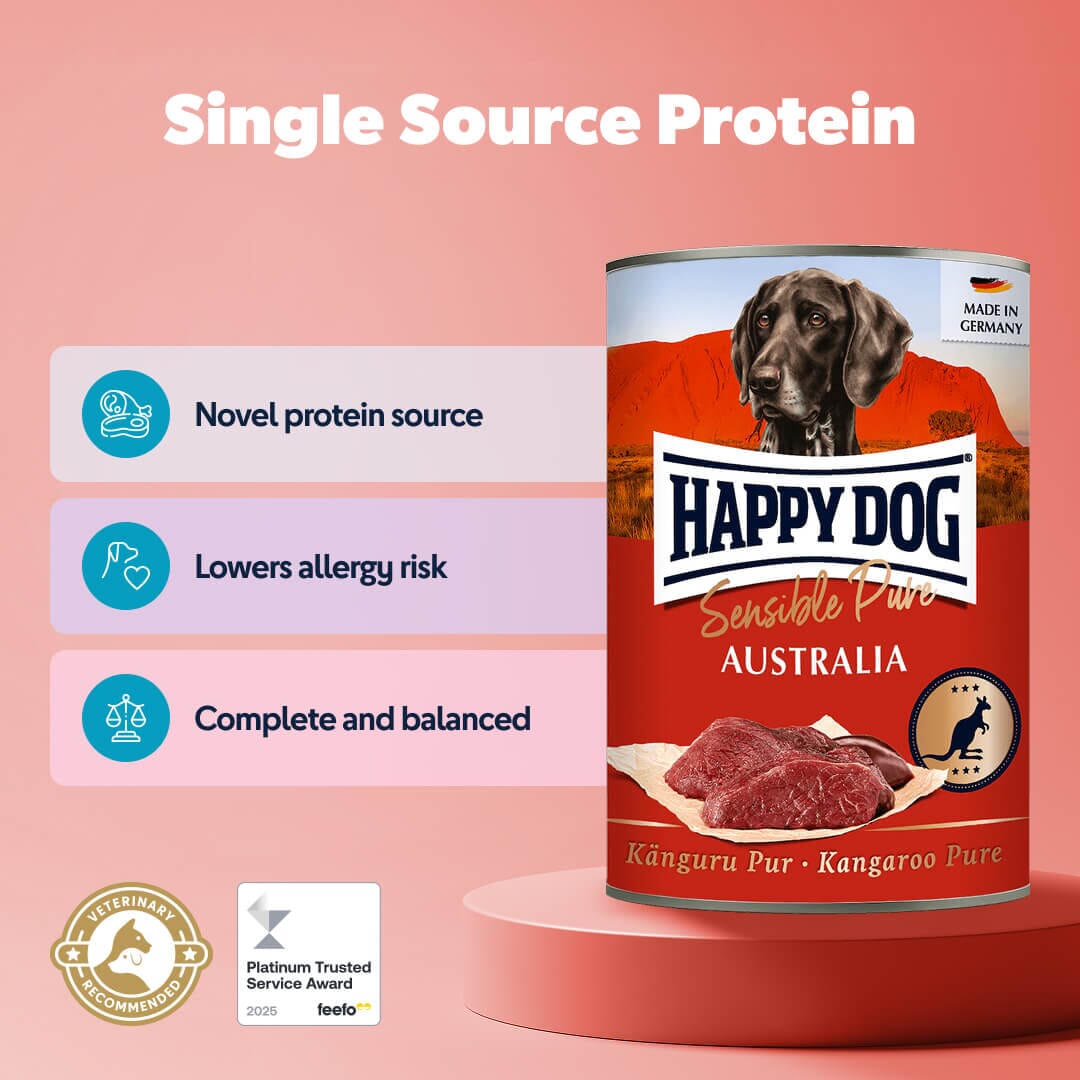 Happy Dog Pure Kangaroo Wet Dog Food (Australia)