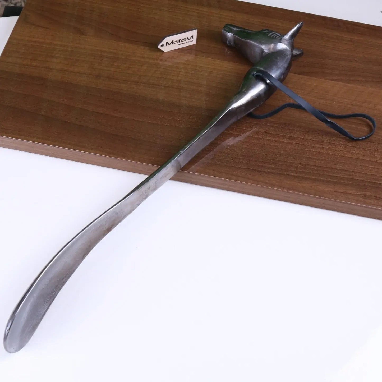 Kasha Horse Head Antique Style Shoe Horn Gunmetal