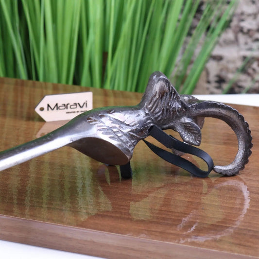 Kasha Ram's Head Antique Style Shoe Horn Gunmetal
