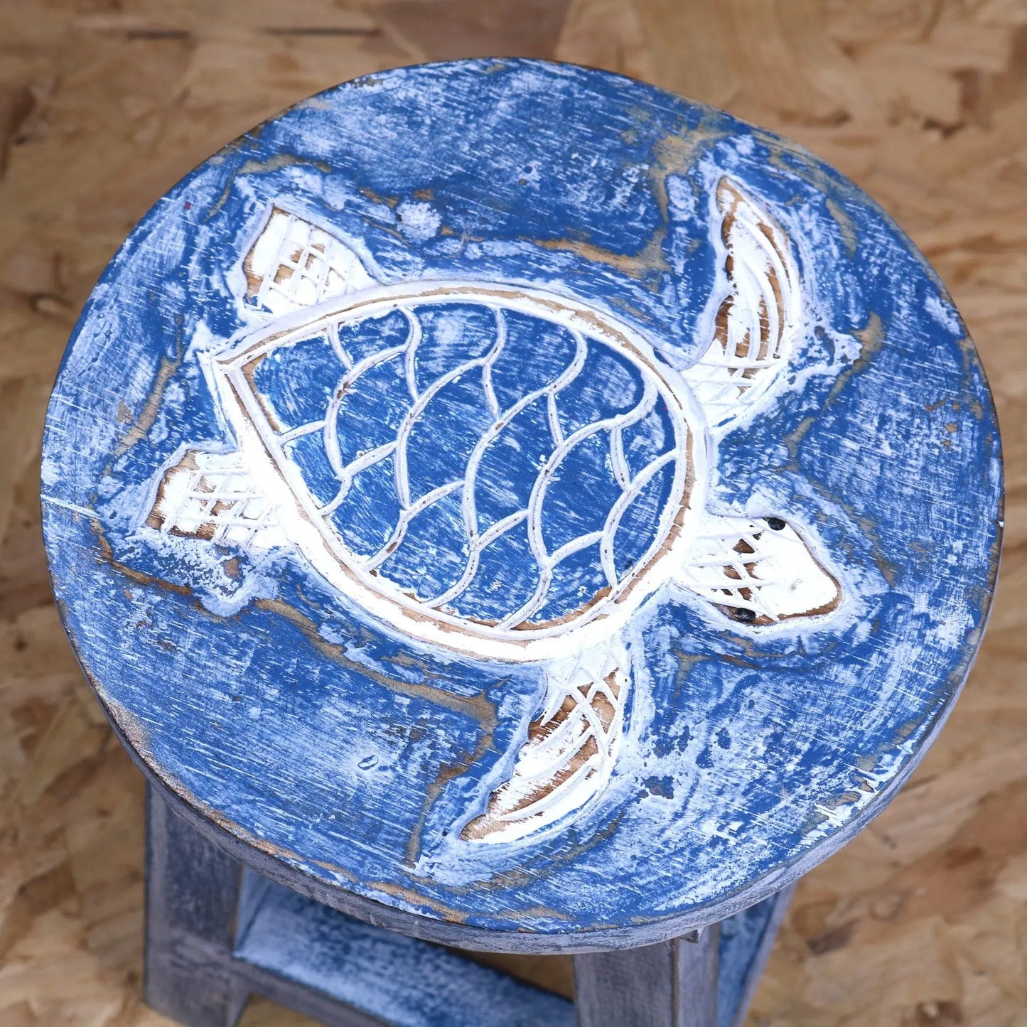 Kavi Kids Wooden Stool 25cm Turtle Design