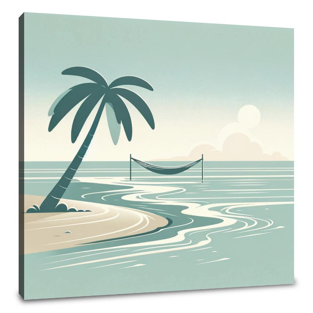 Serene Beach Bliss Canvas
