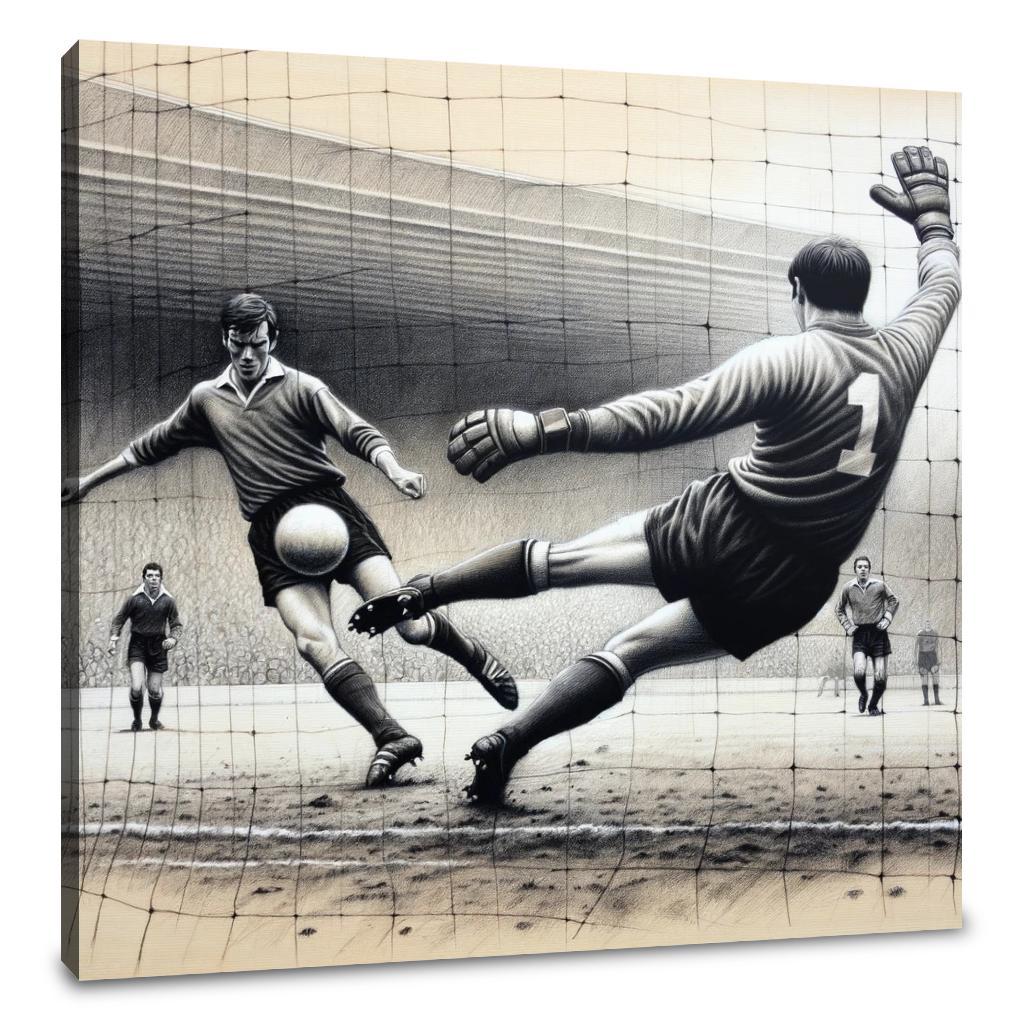Penalty Kick Tension Canvas