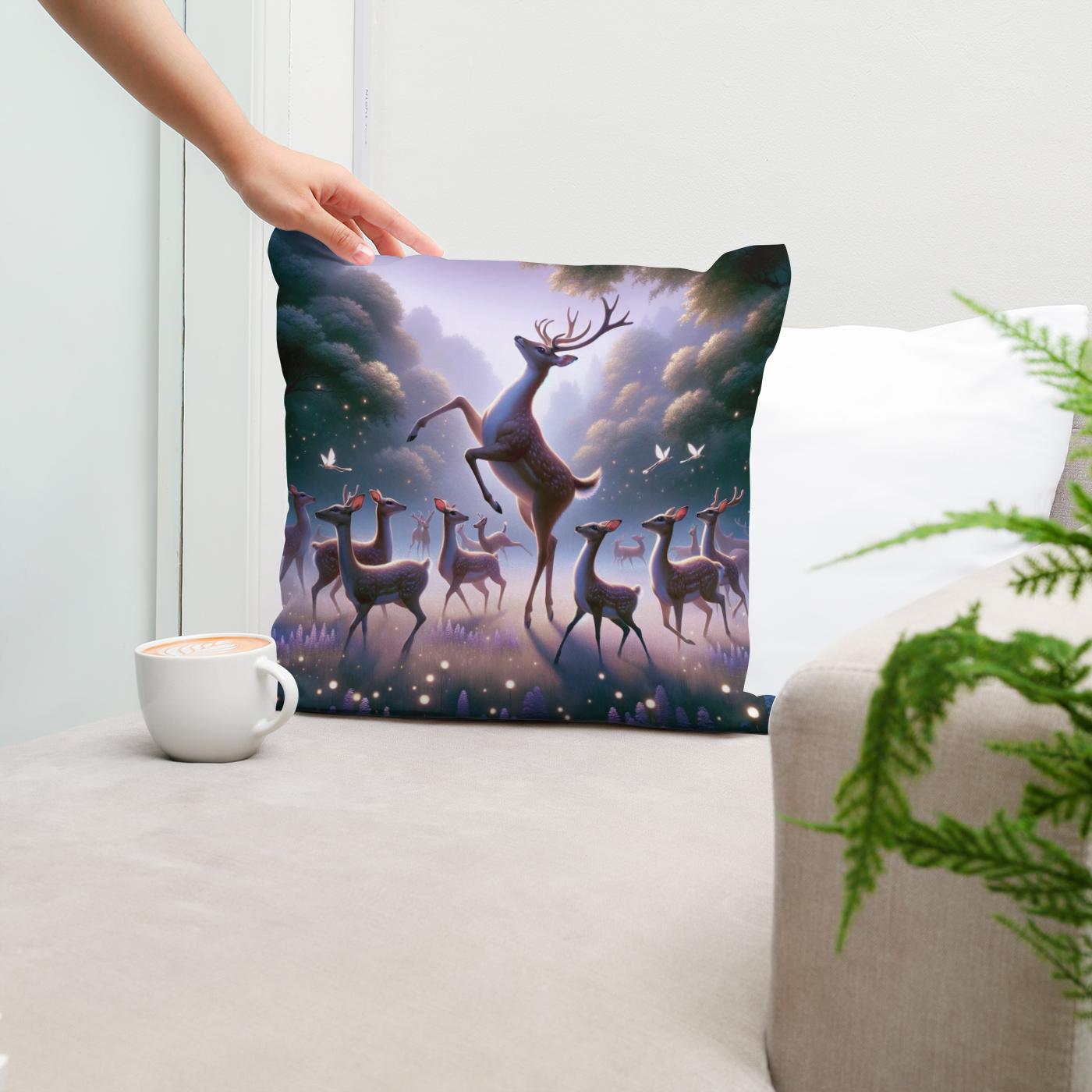 Ballet Deer Cotton Cushion