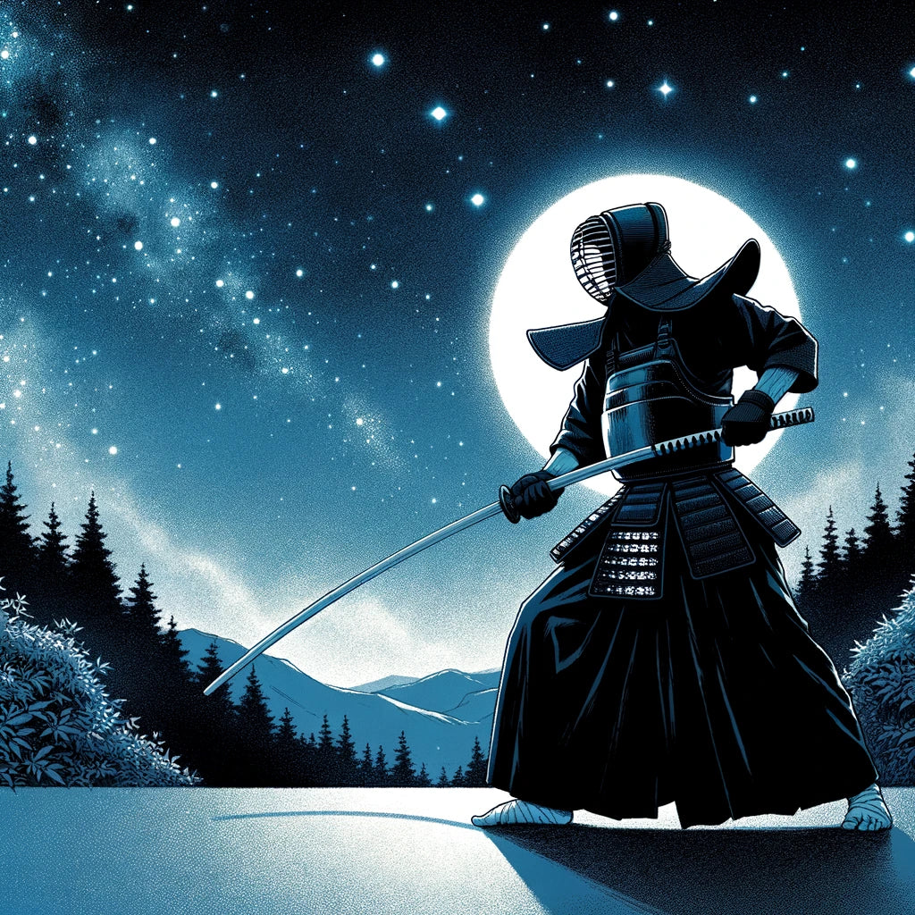 Kendo Under Starlight Cotton Cushion