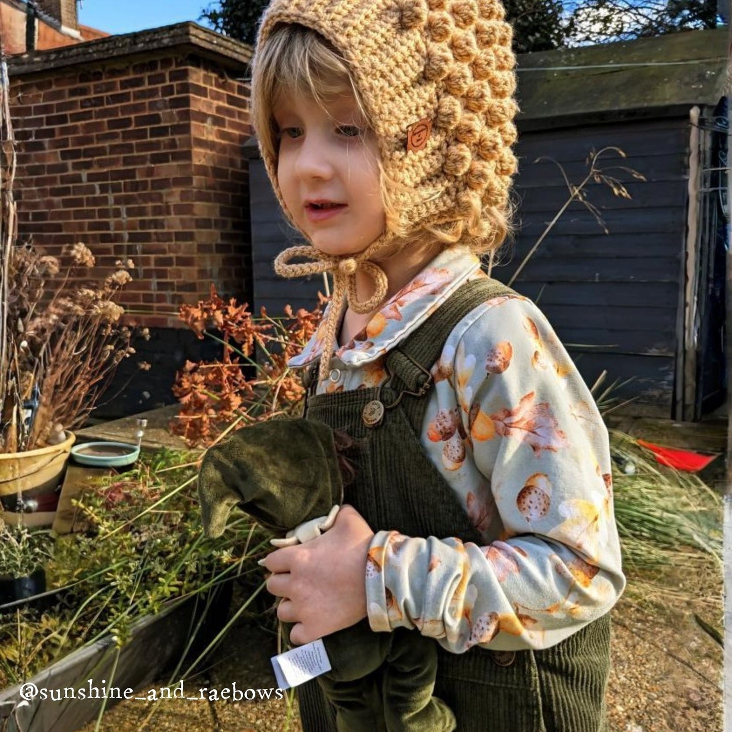 Khaki Chunky Cord Dungarees