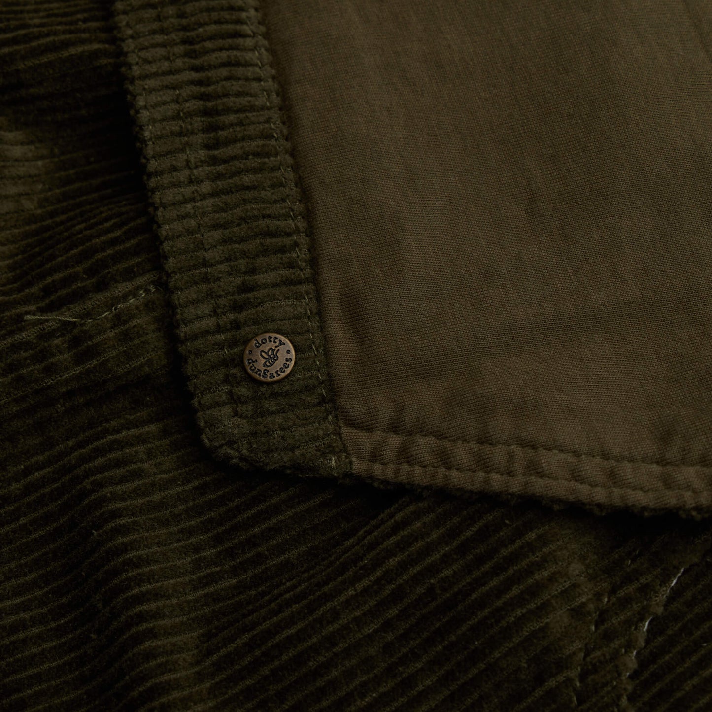 Khaki Chunky Cord Dress