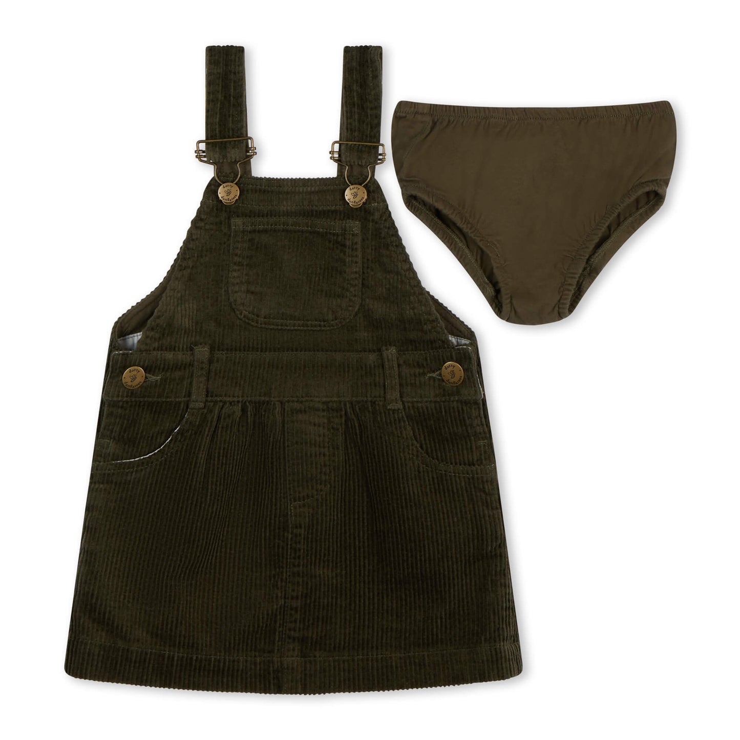 Khaki Chunky Cord Dress