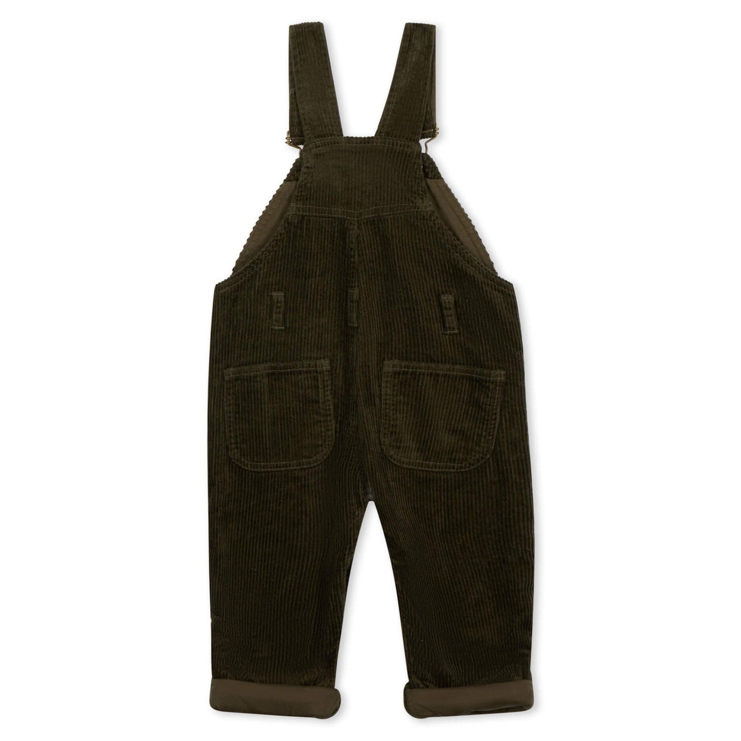 Khaki Chunky Cord Dungarees