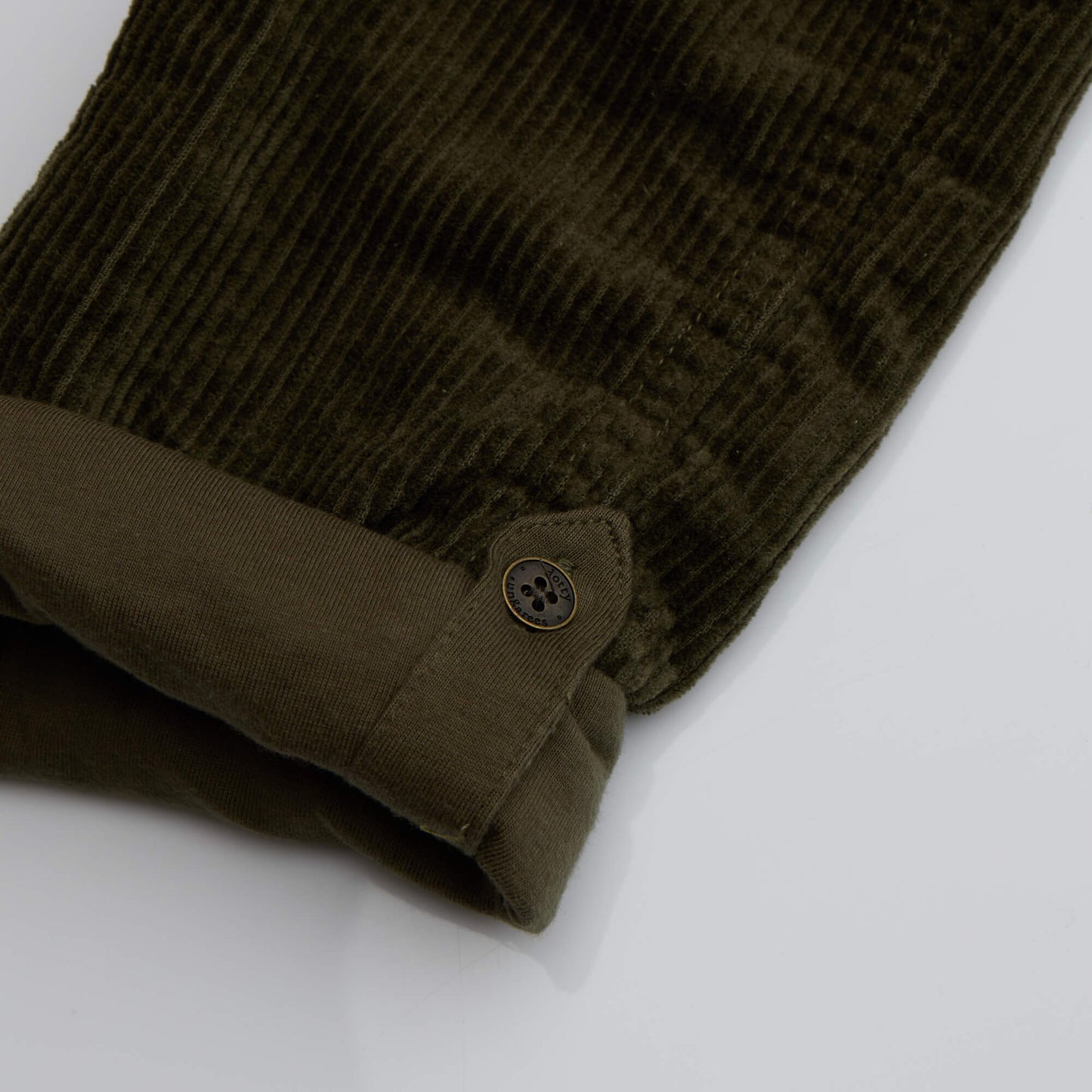 Khaki Chunky Cord Dungarees