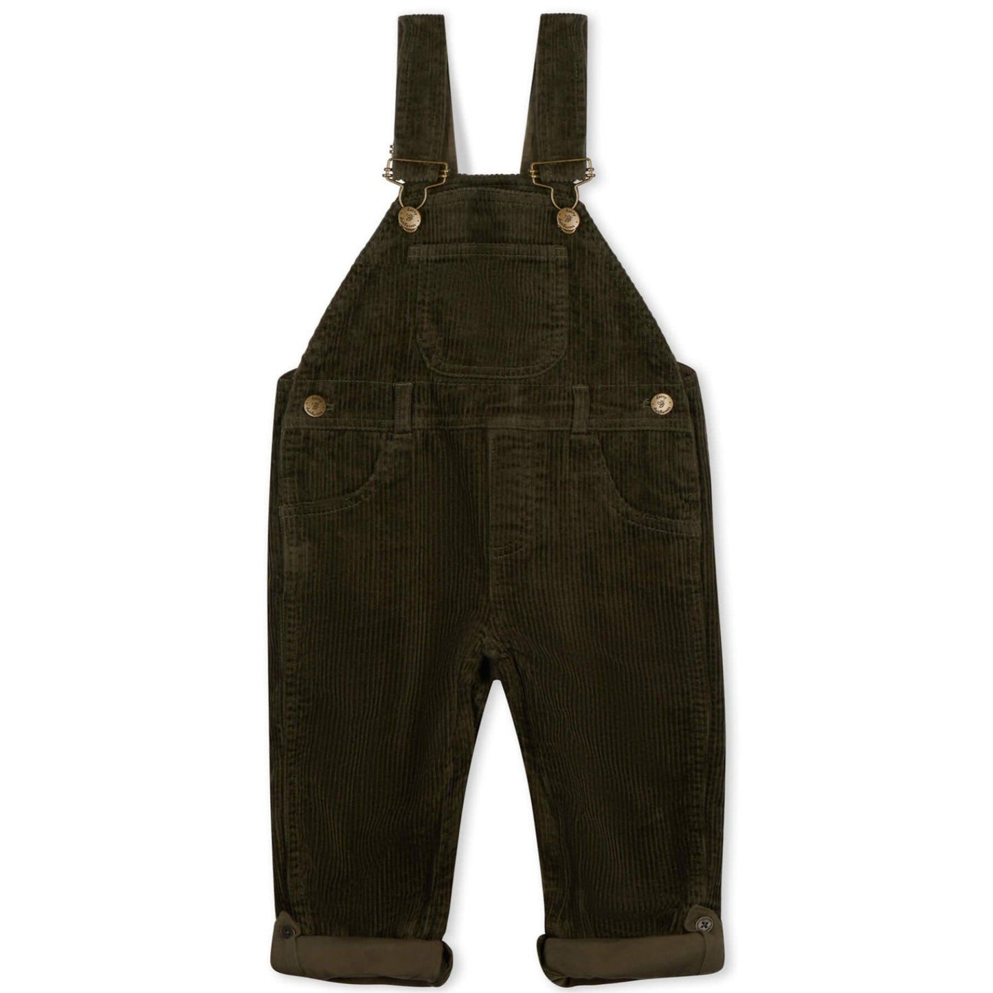 Khaki Chunky Cord Dungarees
