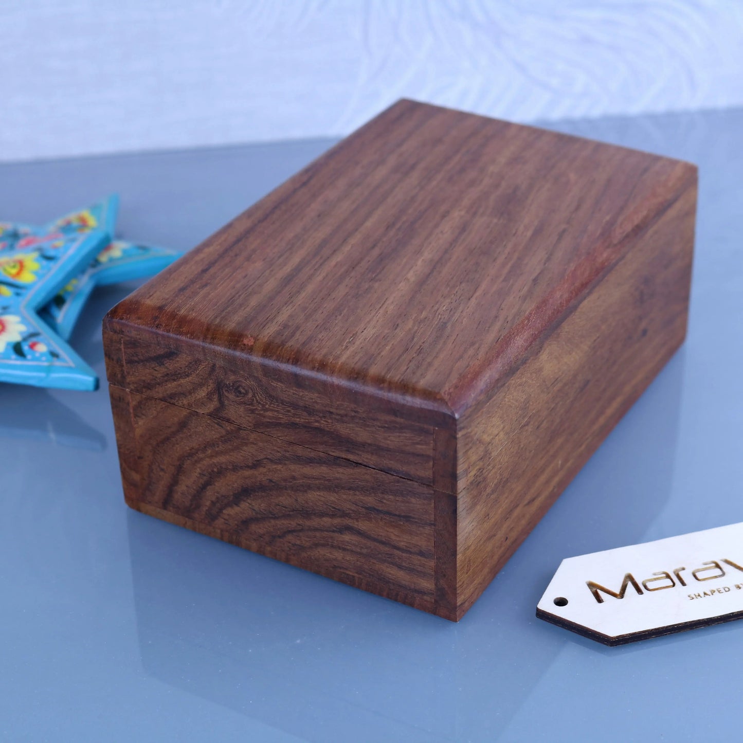 Khalka Plain Wooden Storage Boxes