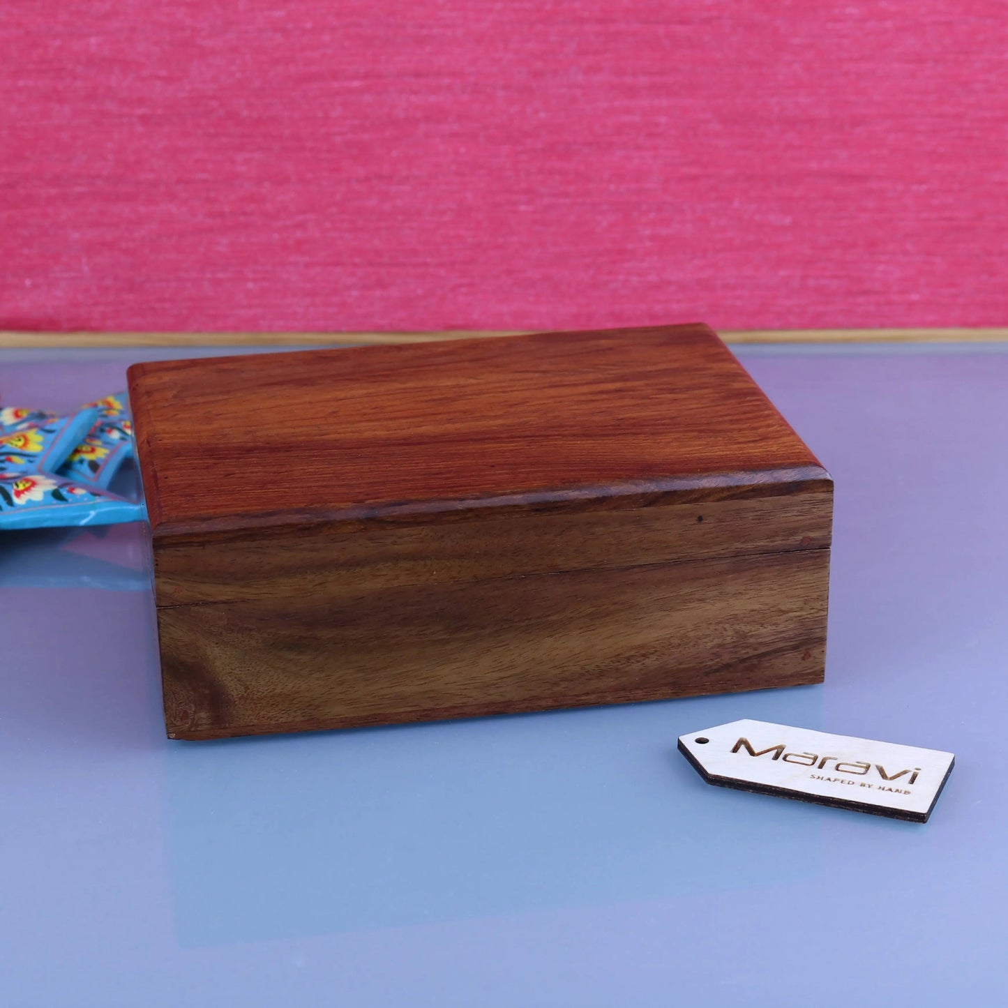Khalka Plain Wooden Storage Boxes