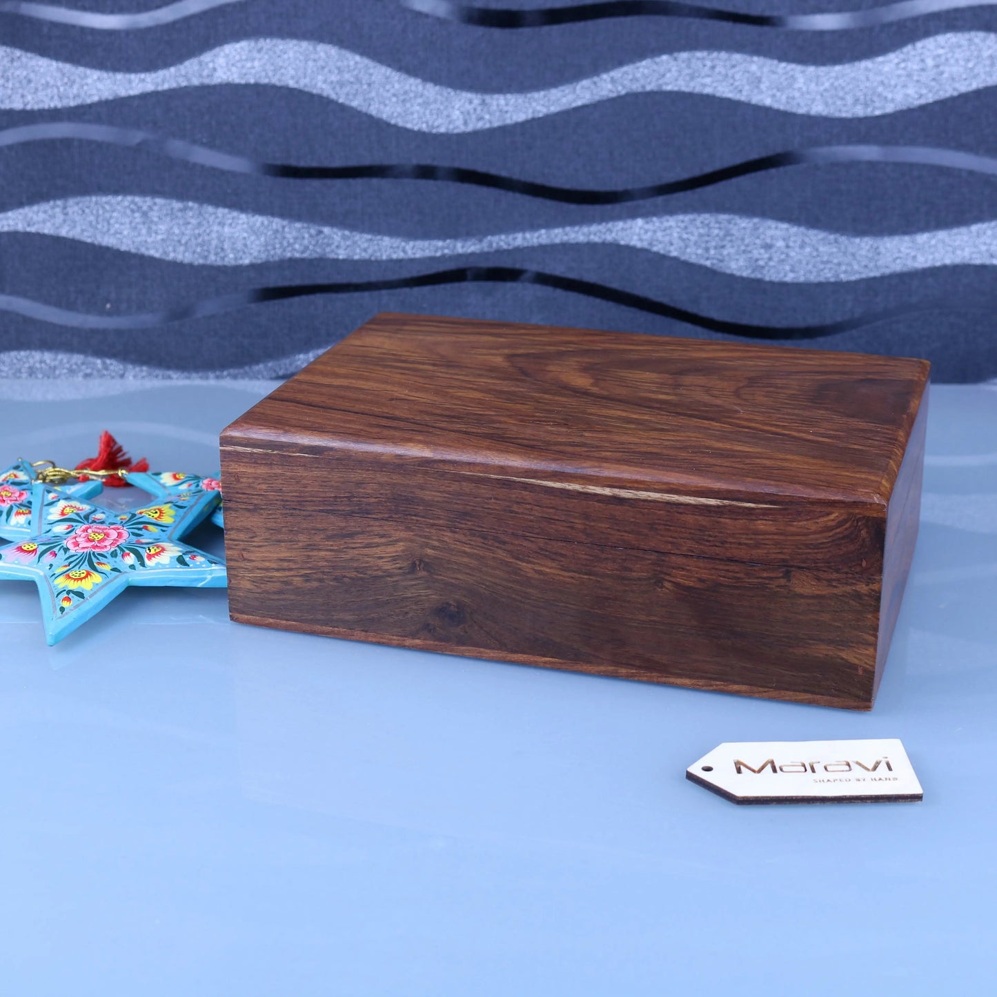Khalka Plain Wooden Storage Boxes