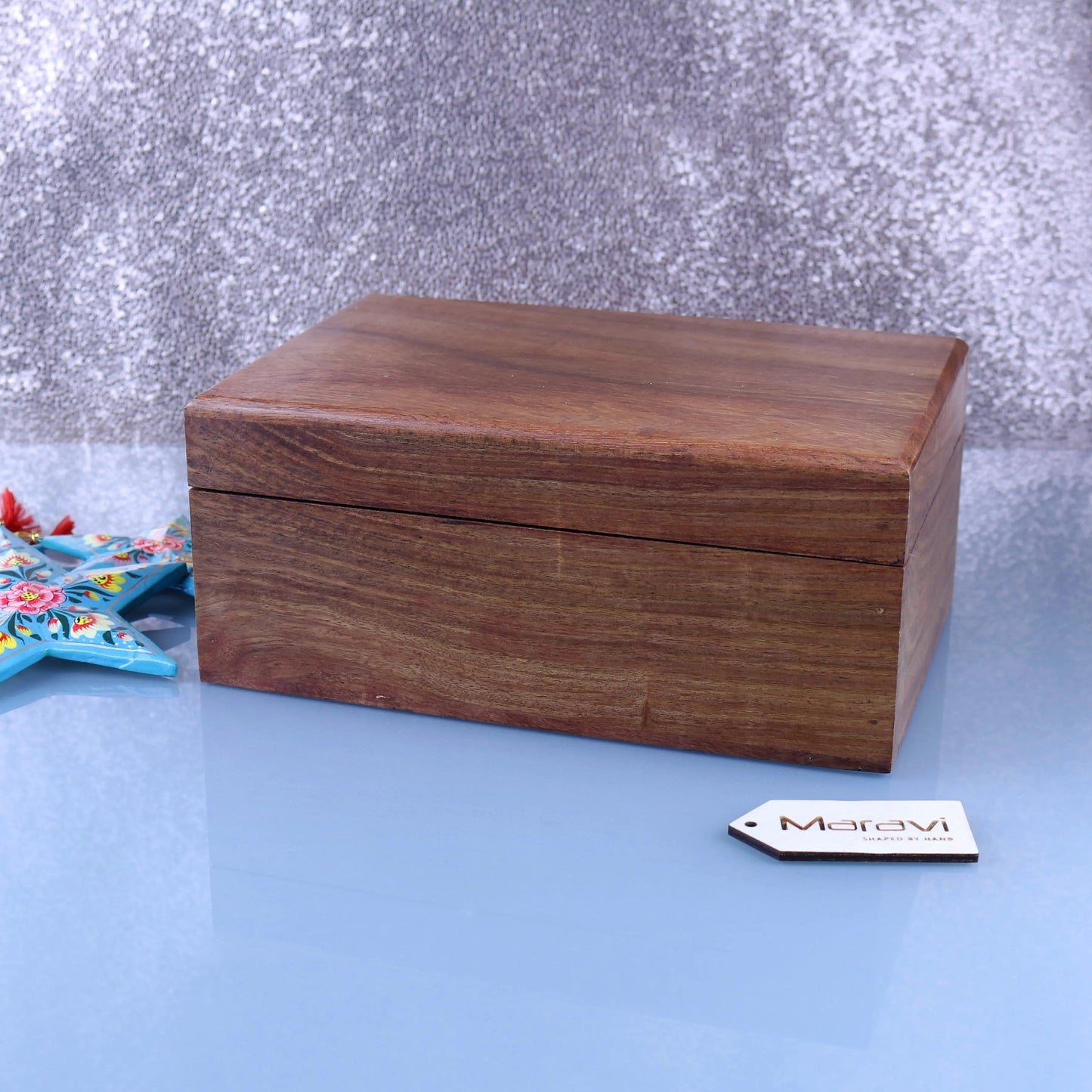 Khalka Plain Wooden Storage Boxes